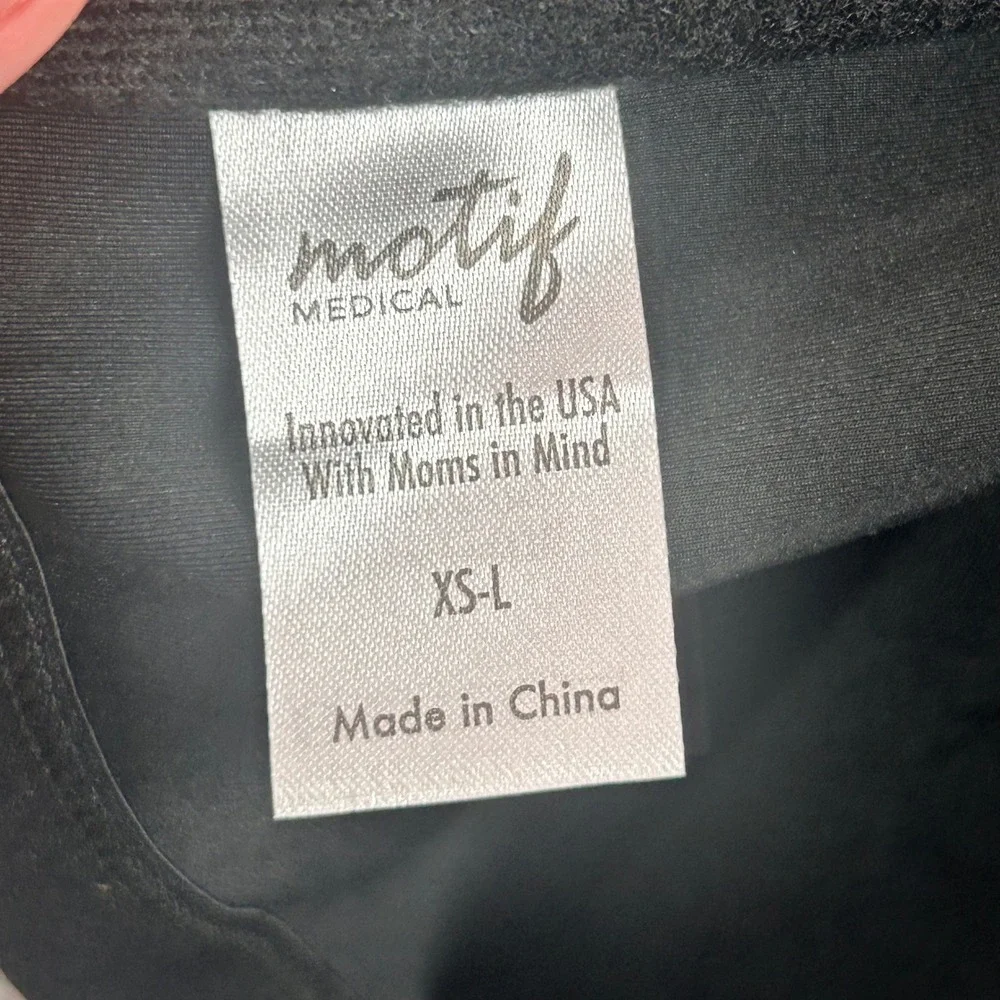 Motif Medical Hands-Free Pumping Bra Black XS-L Maternity Postpartum Nursing New